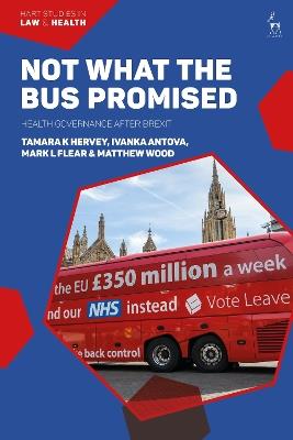 Not What The Bus Promised: Health Governance after Brexit - Tamara Hervey,Ivanka Antova,Mark L Flear - cover