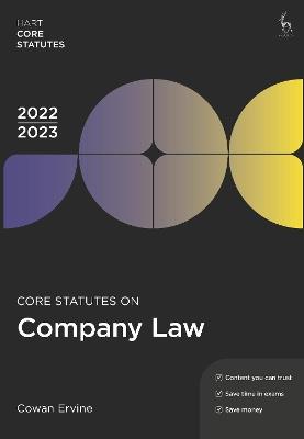 Core Statutes on Company Law 2022-23 - Cowan Ervine - cover
