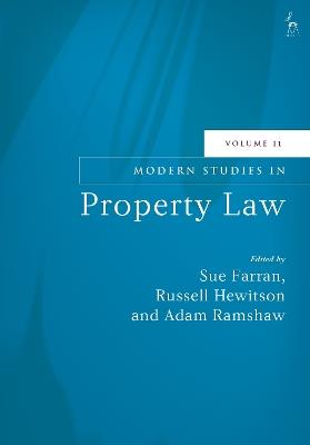 Modern Studies in Property Law, Volume 11 - cover