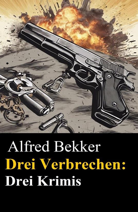 Drei Alfred Bekker Krimis - Drei Verbrechen