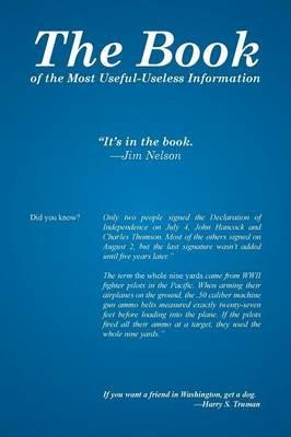 The Book: Of the Most Useful-Useless Information - Jim Nelson - cover