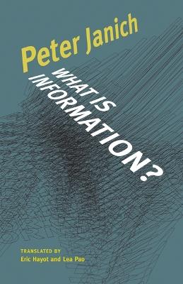What Is Information? - Peter Janich - cover