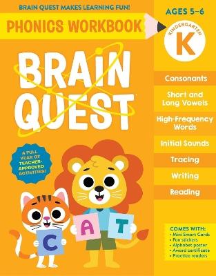 Brain Quest Phonics Workbook: Kindergarten - Workman Publishing - cover