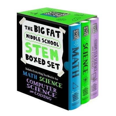 The Big Fat Middle School Stem 3-Book Boxed Set: Includes Everything You Need to Ace Math, Science, and Computer Science and Coding - Workman Publishing - cover