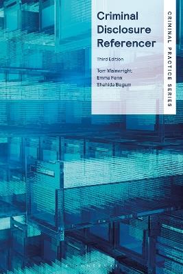Criminal Disclosure Referencer - Tom Wainwright,Emma Fenn,Shahida Begum - cover