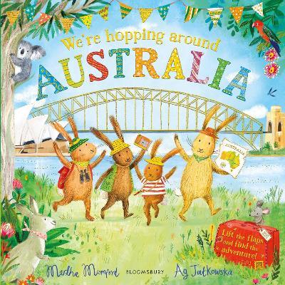 We're Hopping Around Australia: A Lift-the-Flap Adventure - Martha Mumford - cover