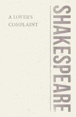 A Lover's Complaint - William Shakespeare - cover