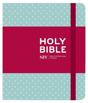 NIV Journalling Mint Polka Dot Cloth Bible - New International Version - cover