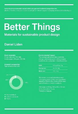 Better Things: Materials for Sustainable Product Design - Daniel Liden - cover