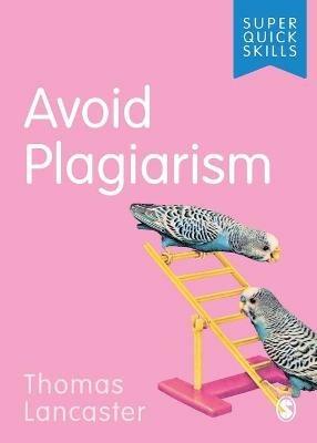 Avoid Plagiarism - Thomas Lancaster - cover