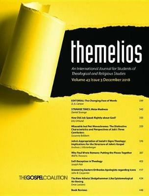 Themelios, Volume 43, Issue 3 - cover