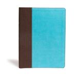 CSB Life Essentials Study Bible, Brown/Sky LeatherTouch