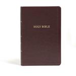 CSB Large Print Personal Size Reference Bible, Burgundy LeatherTouch, Classic Edition
