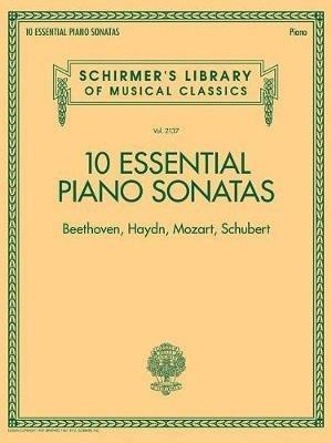10 Essential Piano Sonatas: Beethoven Haydn Mozart Schubert - Hal Leonard Publishing Corporation - cover