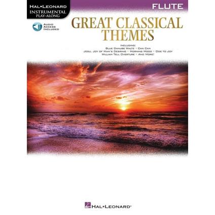  Great Classical Themes + audio online - Flauto - Spartiti grandi temi classici - copertina