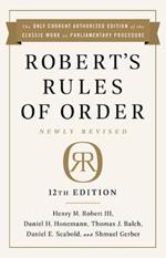 Robert's Rules of Order Newly Revised, 12th edition