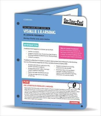 The On-Your-Feet Guide to Visible Learning: In-Lesson Feedback - Shirley Clarke,John Hattie - cover