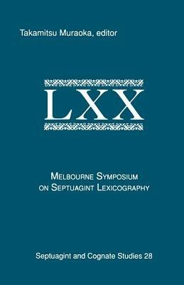 Melbourne Symposium on Septuagint Lexicography - cover