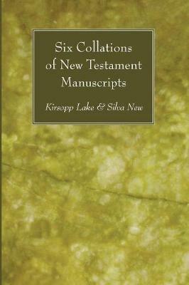 Six Collations of New Testament Manuscripts - cover