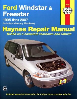 Ford Windstar (1995-2003) & Freestar & Mercury Monterey (2004-2007) Haynes Repair Manual (USA): Includes Mercury Monterey - Haynes Publishing - cover