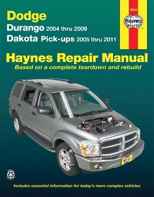 Dodge Durango (2004-2009) & Dakota (2005-2011) pick-ups Haynes Repair Manual (USA): 45234 - Haynes Publishing - cover