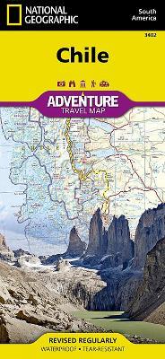Chile: Travel Maps International Adventure Map - National Geographic Maps - cover