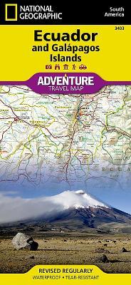 Ecuador And Galapagos Islands: Travel Maps International Adventure Map - National Geographic Maps - cover