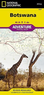 Botswana: Travel Maps International Adventure Map - National Geographic Maps - cover