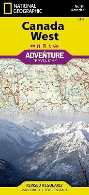 Canada West: Travel Maps International Adventure Map - National Geographic - cover