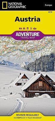 Austria: Travel Maps International Adventure Map - National Geographic - cover
