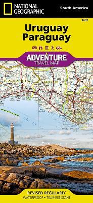 Uruguay, Paraguay: Adventure Map - National Geographic Maps - cover