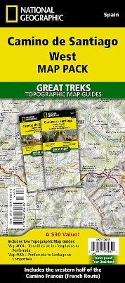 Camino de Santiago - Camino Frances West Map Pack Bundle: 2 Map set - National Geographic Maps - cover