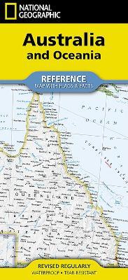 National Geographic Australia and Oceania Map (Folded with Flags and Facts) - National Geographic Maps - cover