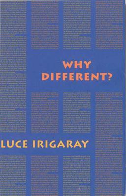 Why Different?: A Culture of Two Subjects - Luce Irigaray - cover