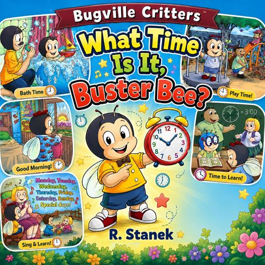 What Time Is It, Buster Bee? (A Bugville Critters Story) - R. Stanek - ebook