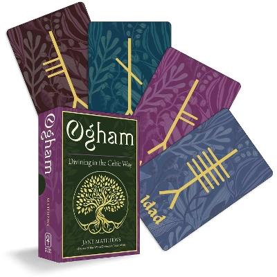 Ogham: Divining in the Celtic Way (25-Card Deck and 192-Page Guidebook) - Jane Matthews - cover