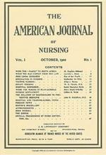 American Journal of Nursing: Reproduction of First Issue, October 1900