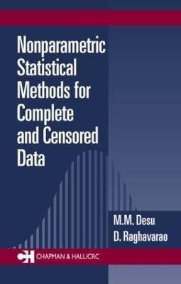 Nonparametric Statistical Methods For Complete and Censored Data - M.M. Desu,D. Raghavarao - cover
