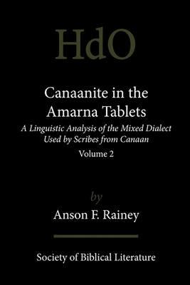 Canaanite in the Amarna Tablets: A Linguistic Analysis of the Mixed Dialect Used by Scribes from Canaan, Volume 2 - Anson F. Rainey - cover