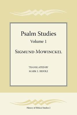 Psalm Studies, Volume 1 - Sigmund Mowinckel - cover