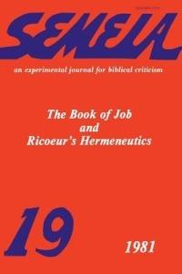 Semeia 19: The Book of Job and Ricoeur's Hermeneutics - cover