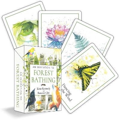 An Invitation to Forest Bathing: 52 Full-Color Activity Cards to Find Yourself in Nature - Lissa Kennedy - cover