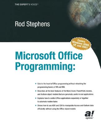 Microsoft Office Programming: A Guide for Experienced Developers - Rod Stephens - cover