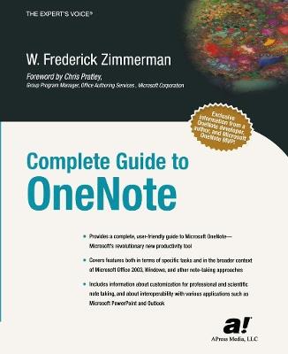 Complete Guide to OneNote - Scott Zimmerman - cover