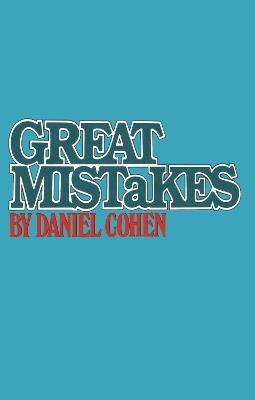 Great Mistakes - Daniel Cohen - cover