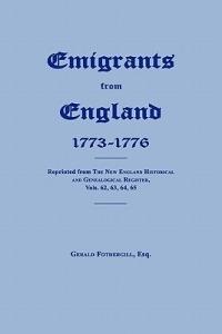 Emigrants from England 1773-1776 - cover