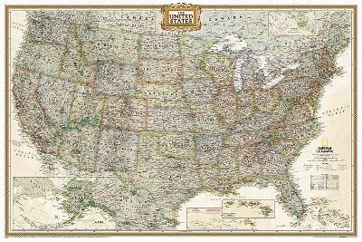 United States Executive, Poster Size, Tubed: Wall Maps U.S. - National Geographic Maps - cover