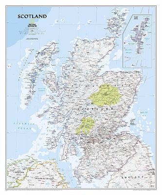 Scotland Classic, Tubed: Wall Maps Countries & Regions - National Geographic Maps - cover