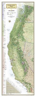 Pacific Crest Trail, Boxed: Wall Maps History & Nature - National Geographic Maps - cover