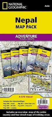 Nepal, Map Pack Bundle: Travel Maps International Adventure/Destination Map - National Geographic Maps - Adventure - cover